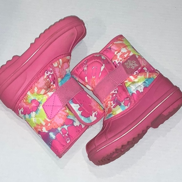 The Children’s Place Girl’s Pink Snow Boots - Size 13 - Picture 1 of 3